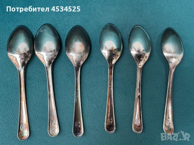 🥄 Винтидж посребрени лъжички от Sheffield – английска класика с история(между 1930–1960 г.), снимка 2 - Антикварни и старинни предмети - 52704258