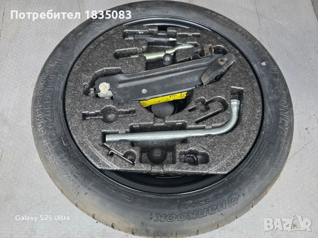 Резервна гума/патерица 16ка 5х112 VW, Audi, Seat, Skoda + крик и инструменти