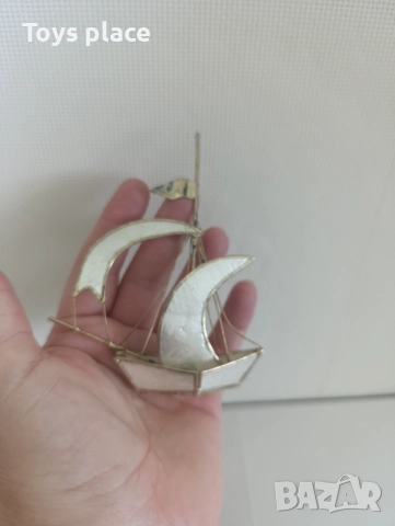 Метална платноходка със седефни платна, снимка 3 - Други - 51461118
