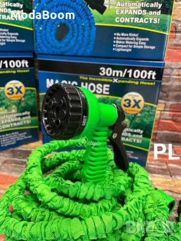Градински маркуч  Magic Hose 30 метра, снимка 3 - Градински мебели, декорация  - 48043203