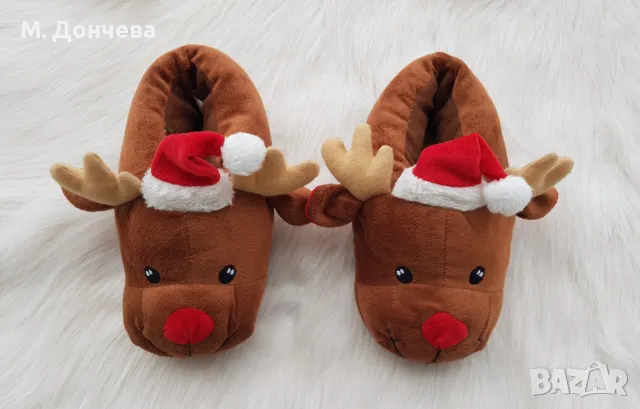 Коледна шапка Елен - универсален размер, снимка 11 - Шапки, шалове и ръкавици - 48376751