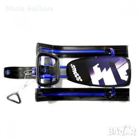 Зимна шейна с кормило, предни и задни ски и метална спирачка Mustang, снимка 8 - Други - 53051200