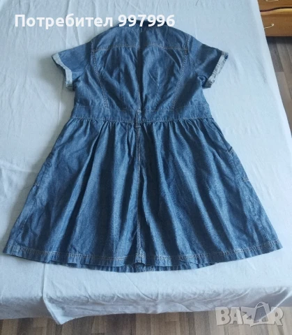 дънкова рокля -2ХЛ размер, снимка 6 - Рокли - 50987967