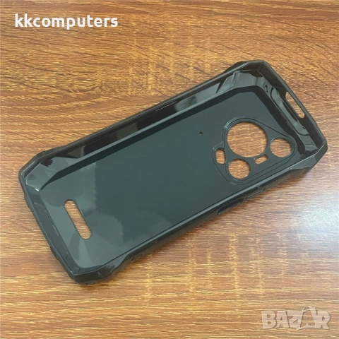 Гъвкав TPU Калъф + Скрийн Протектор за Blackview BL7000 – Прозрачен / Черен, снимка 3 - Калъфи, кейсове - 53245939
