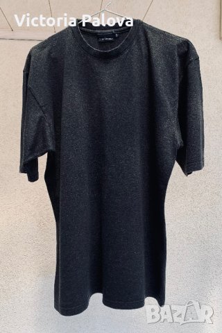 Тъмносива тениска vintage VROOM&DRESSMANN Холандия, снимка 2 - Тениски - 41753084