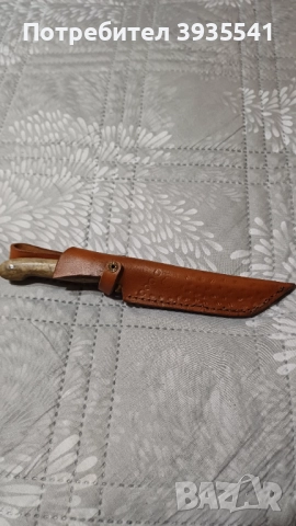 Собствено производство  ръчна изработка  кании за ножове телешки бланк 3,2мм в комплект с ножа , снимка 7 - Ножове - 51934195