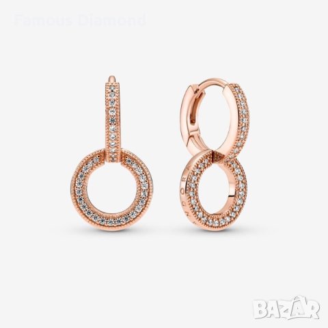 Обици Пандора със сертификат , снимка 3 - Обеци - 42512891