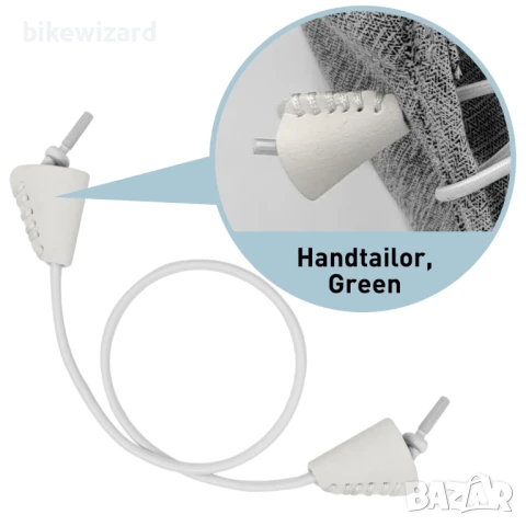 UamGlsob 2 чифта еластични връзки за обувки сиви, 15"/38 см НОВИ, снимка 3 - Други - 50824404