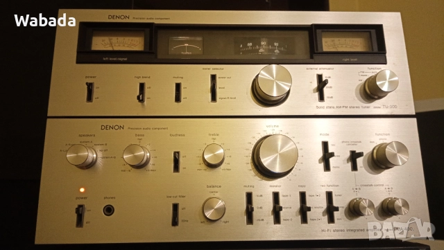 Невероятно красиви Denon PMA-400 усилвател и TU-300 радио тунер (1978-80)