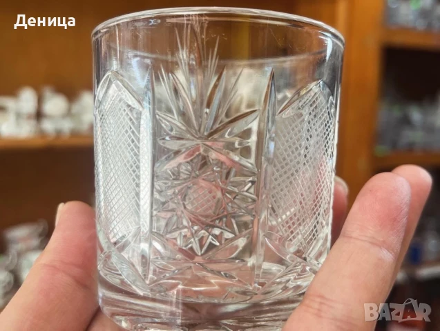 Български кристални чаши за водка Вместимост-170 мл пълни , снимка 4 - Чаши - 50922676