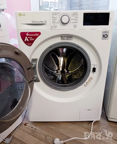 Инверторна пералня  LG  Direct Drive - 9 кг, снимка 8 - Перални - 52468796