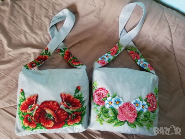 Дамска чанта с мъниста , снимка 18 - Чанти - 35760410