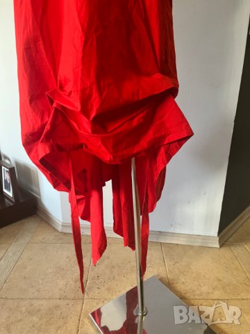 Червена ефектна рокля р-р Л , снимка 4 - Рокли - 41328486