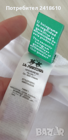 La Martina Cotton  Mens Size 2XL/3XL НОВО! ОРИГИНАЛ! Мъжка Тениска!, снимка 10 - Тениски - 44783479