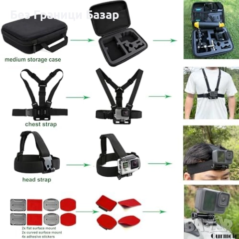 Нови Аксесоари за GoPro/Osmo/Insta360 – клипс, стойка, селфи стик, плувка, снимка 5 - Чанти, стативи, аксесоари - 51683476