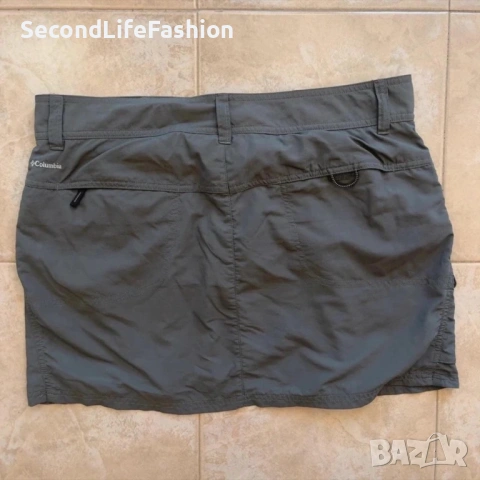 Дамска спортна пола Columbia размер M-L Omni-Shade с джобове сива къса, снимка 2 - Поли - 53350032