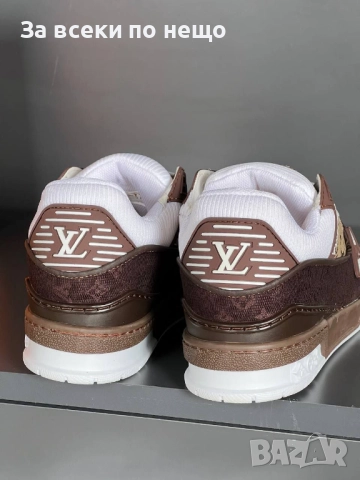 Louis Vuitton Дамски Кафеви Маратонки👟Дамски Спортни Обувки Код E1111, снимка 3 - Маратонки - 52658133