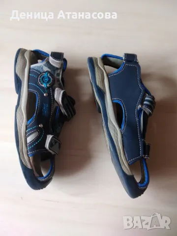 Сини сандали за момче номер 36 стелка 22 см, снимка 4 - Детски сандали и чехли - 50440417