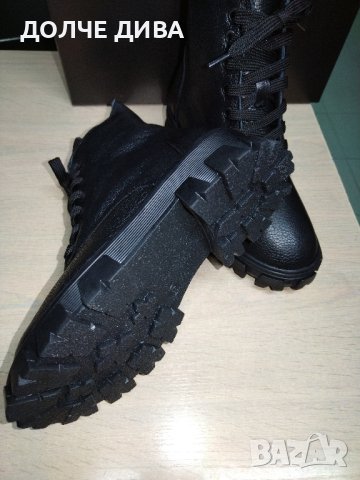 НАМАЛЕНИЕ-Дамски боти естествена кожа м. 315 черни, снимка 4 - Дамски боти - 42642404