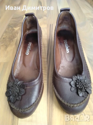 Качествени дамски обувки естествена кожа номер 39 запазени, снимка 8 - Дамски ежедневни обувки - 50836059