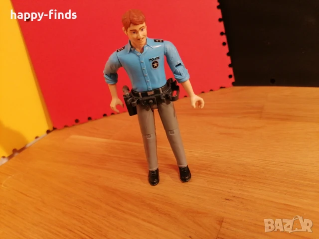 Полицейски фигурка, полицай, Германия, 4", снимка 1