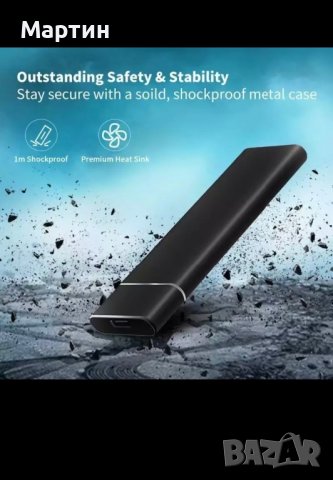 Външен хард диск 2TB (черен, снимка 5 - Твърди дискове - 39389164