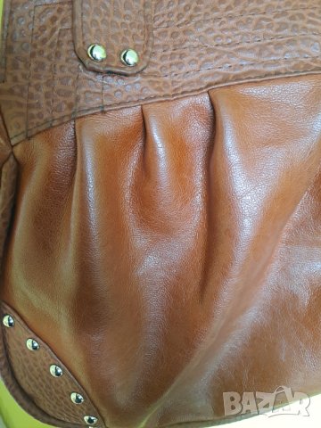 Дамска кафява мека чанта, снимка 5 - Чанти - 41722589