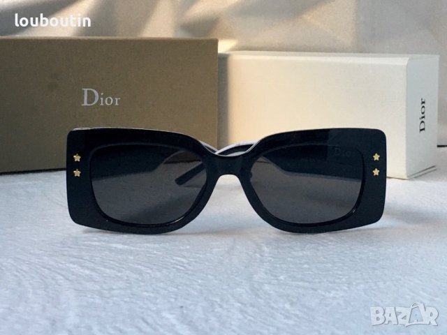 Dior 2023 дамски слънчеви очила правоъгълни 2 цвята, снимка 6 - Слънчеви и диоптрични очила - 41925514