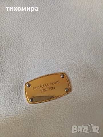Дамска чанта от естественна кожа на Мichael Kors est 1981, снимка 2 - Чанти - 52914952