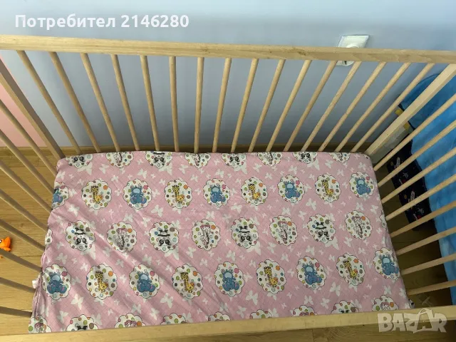 Бебешко легло с матрак, снимка 2 - Бебешки легла и матраци - 50287308