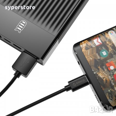 Кабел USB2.0 към USB Type C 1m Черeн Orico BTC-10-BK Cable USB - USB Type C M/M, снимка 4 - Кабели и адаптери - 34333480