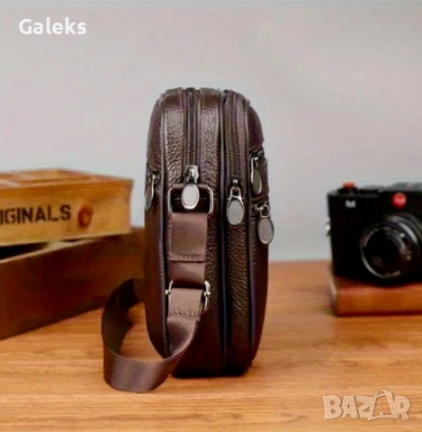 Лятна, Плажна кожена чантичка с компактни размери /Черна естест. кожа!, снимка 3 - Чанти - 50817240