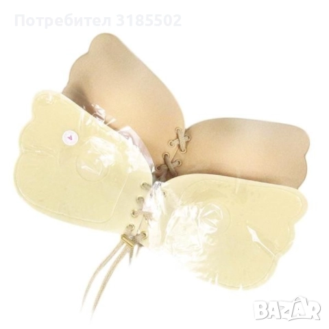 Силиконов самозалепващ се сутиен /Размер: A, B, C, D; Цвят: Бежов / Сутиенът се побира под каквито и, снимка 10 - Бельо - 51513910