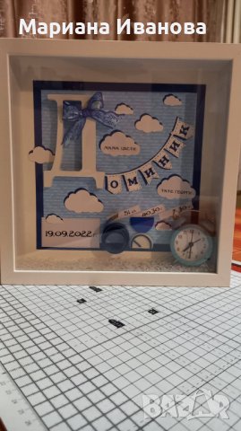 бебешка визитка с място за бебешки съкровища, снимка 5 - Други - 29538645