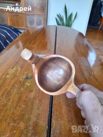 Стара дървена фигурка,декорация пиле, снимка 5 - Други ценни предмети - 40121263