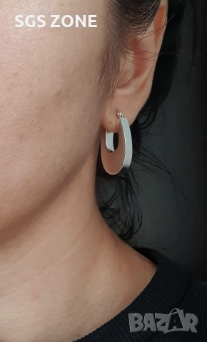 СРЕБЪРНИ ОБЕЦИ 925, снимка 6 - Обеци - 52393234