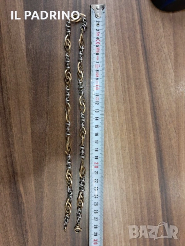 Златен синджир 14к дизайнерска плетка Инфинити., снимка 3 - Колиета, медальони, синджири - 53075742