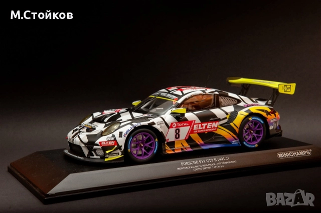 Porsche GT3R Minichamps 1/18, снимка 2 - Колекции - 52675798