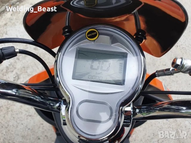 Електрическа триместна триколка MaxMotors X2 1500W/48V/20АH Оранджева, снимка 4 - Мотоциклети и мототехника - 39295139
