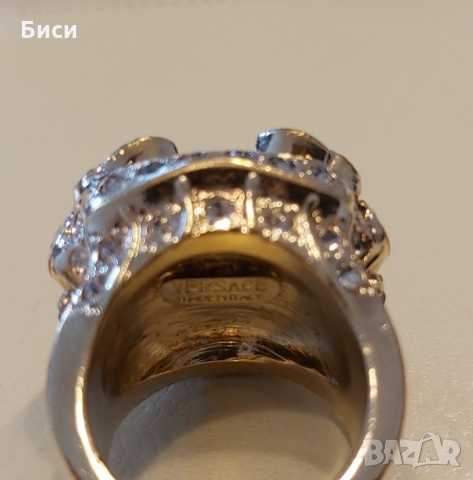 Versace-златен стар пръстен с естествени камъни, снимка 12 - Пръстени - 36039975