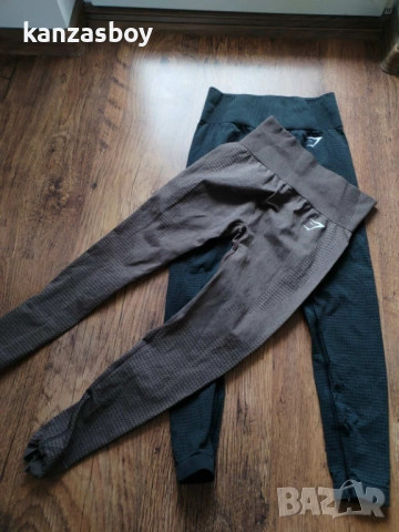 Gymshark Vital Seamless 2.0 Leggings Brown Marl - дамски фитнес клин С , снимка 7 - Клинове - 53864493
