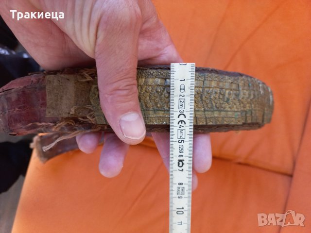 Възрожденски тракийски сребърен колан с позлата, снимка 5 - Антикварни и старинни предмети - 40931917