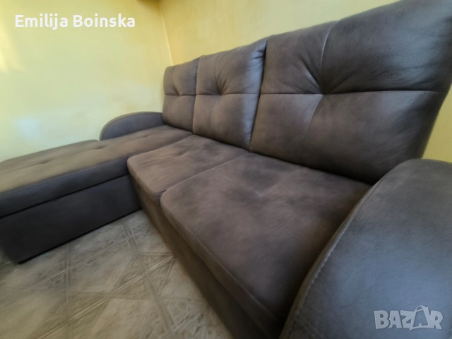 Ъглов диван – много запазен – 200/160 см, снимка 5 - Дивани и мека мебел - 53679482