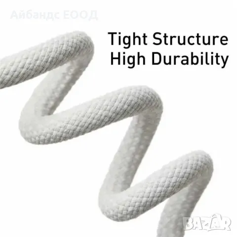 Apple Плетен кабел Type C към Type C, снимка 5 - Кабели и адаптери - 49423308