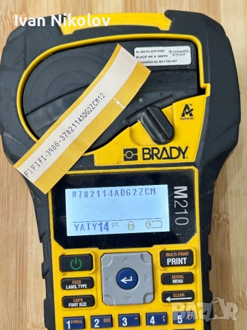Етикетираща машина Brady m210  принтер за етикети, снимка 6 - Други машини и части - 51712006