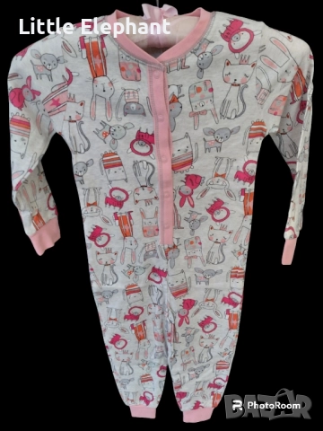 Цяла пижамка ромпърче за 3-4 год мом"Our home animals",Англия/нова