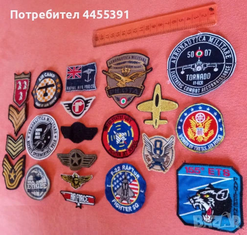 Шеврони на авиация НАТО.21 бр., снимка 3 - Други ценни предмети - 50898595