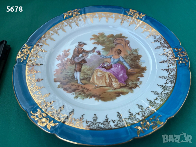 Порцеланова чиния Limoges, снимка 5 - Други ценни предмети - 53821997
