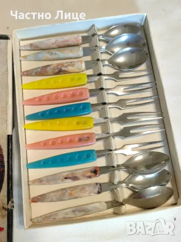 Комплект Оригинални Соц.Румънски Вилички и Лъжички 1970те г, снимка 2 - Антикварни и старинни предмети - 47898026