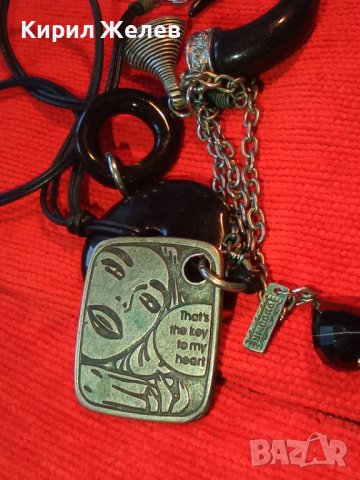 МАРКОВО - УМБОПО - ПОСРЕБРЕНО КРИСТАЛНО ФЕШЪН АРТ КОЛИЕ БУТИКОВА ОГЪРЛИЦА 34683